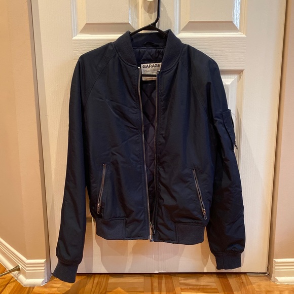 Garage Navy blue bomber jacket - Picture 2 of 3